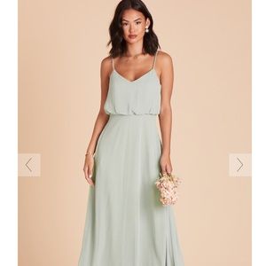 Birdy Grey Chiffon Gwennie Dress Sage size Medium